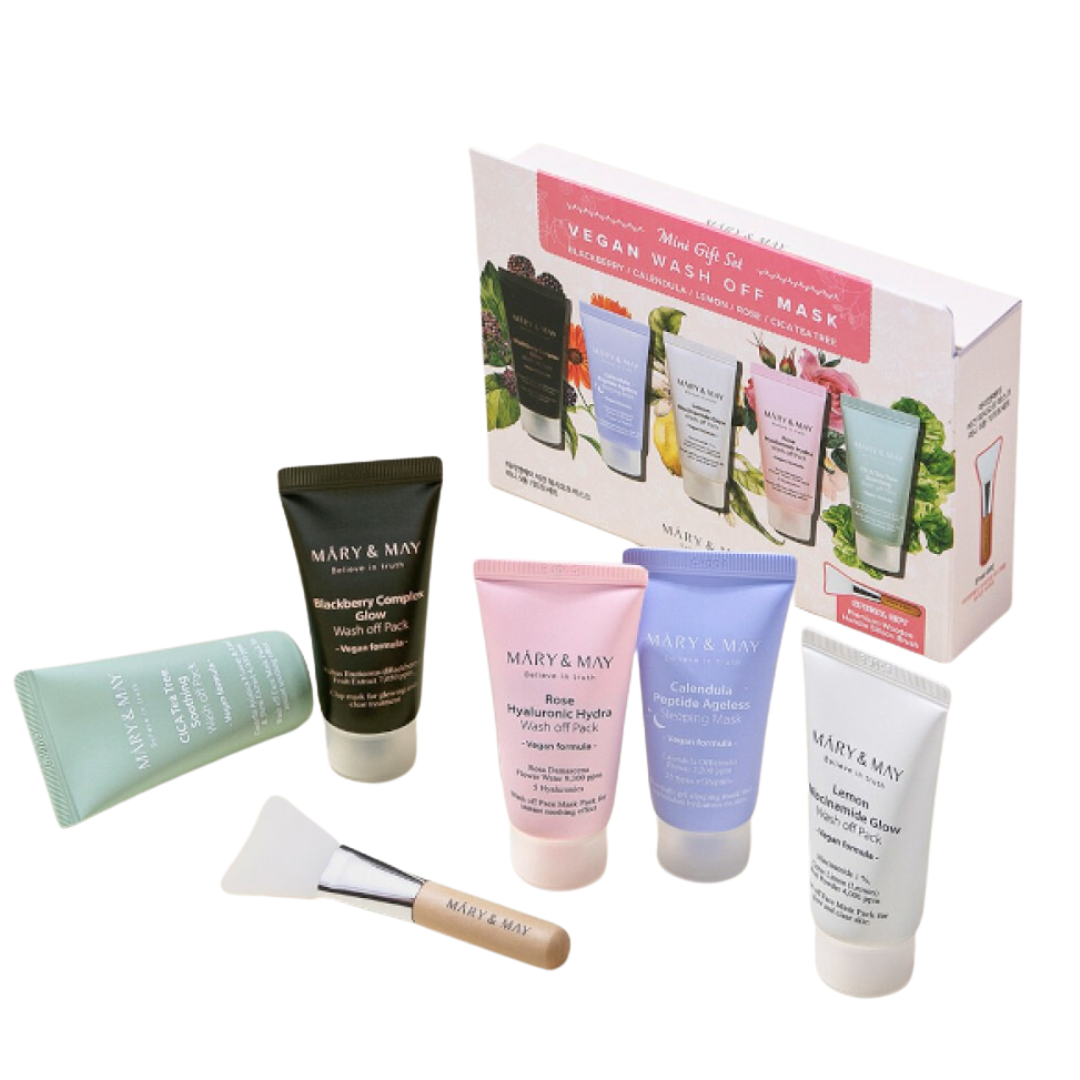 MARYANDMAY VEGAN WASH OFF MASK MINI GIFT SET/ヴィーガン ウォッシュ
